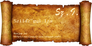 Szilágyi Iza névjegykártya